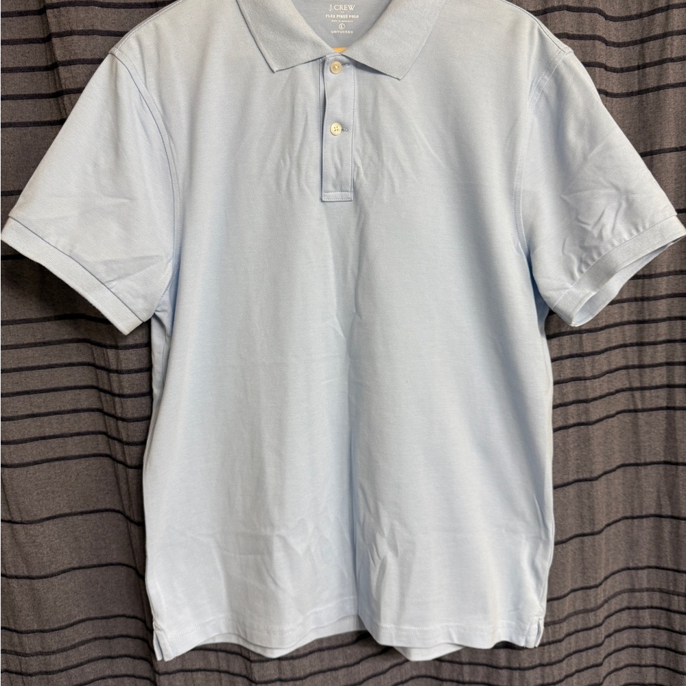 J. Crew Light Blue Polo Shirt Classic Style